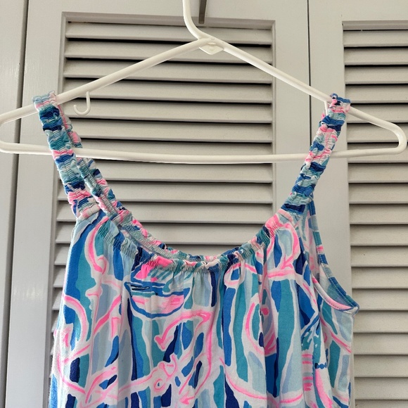 Lily Pulitzer 100% Cotton Nighty Floral Print Short Nightgown Soft Extra Small - Picture 8 of 9